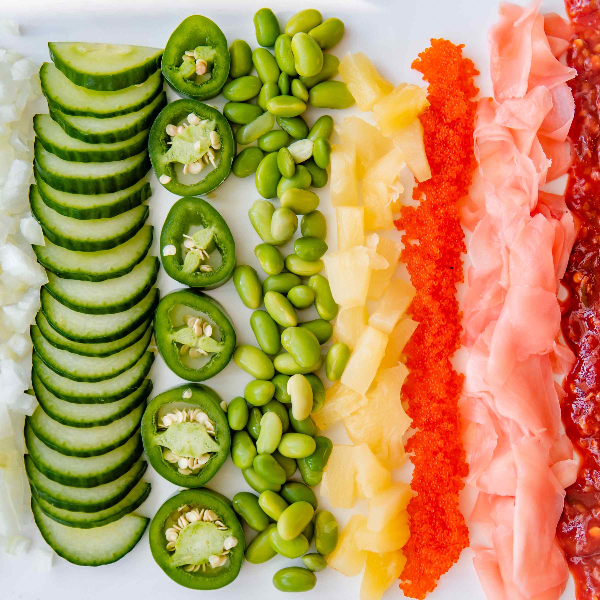 Fresh Vegetables and Toppings